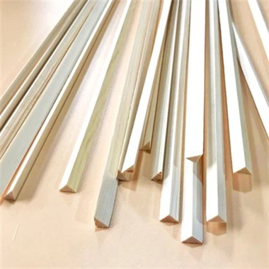 室内装飾用途のための桐軽量三角形木製面取り成形品